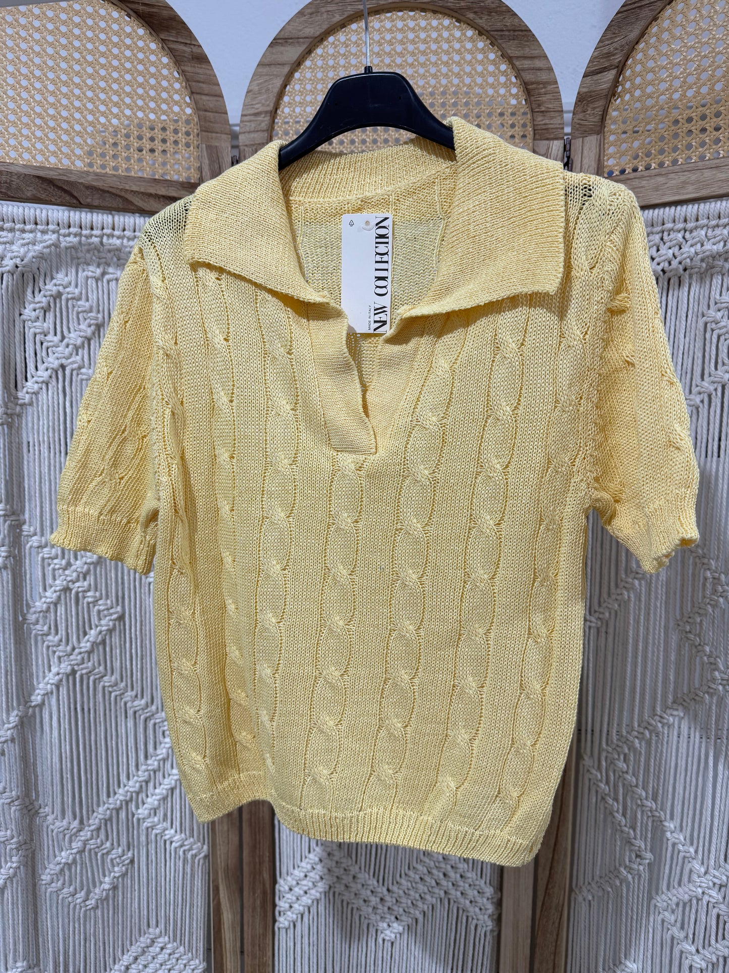 Polo Hilo Amarillo