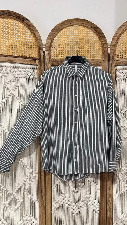 Camisa Rayas Oversize