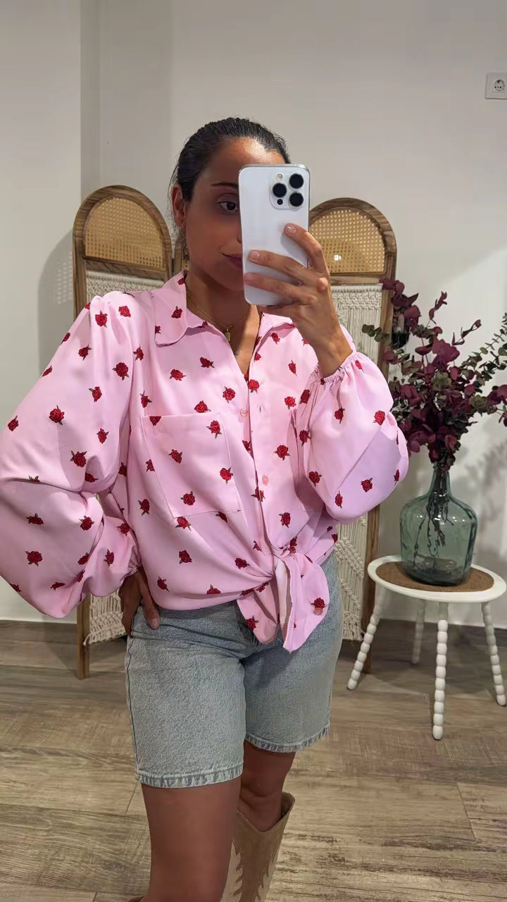 Camisa Rosas