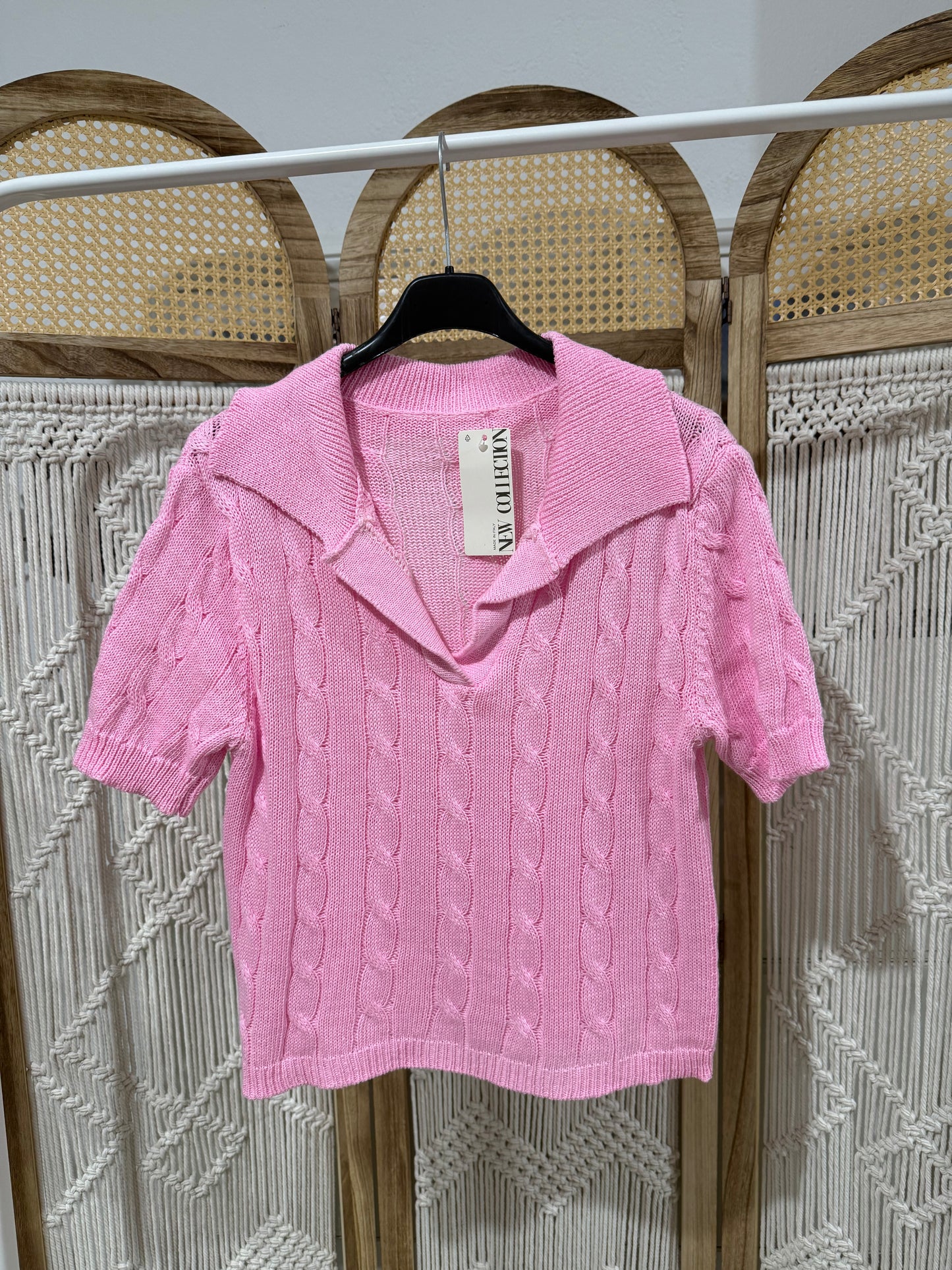 Polo Hilo Rosa